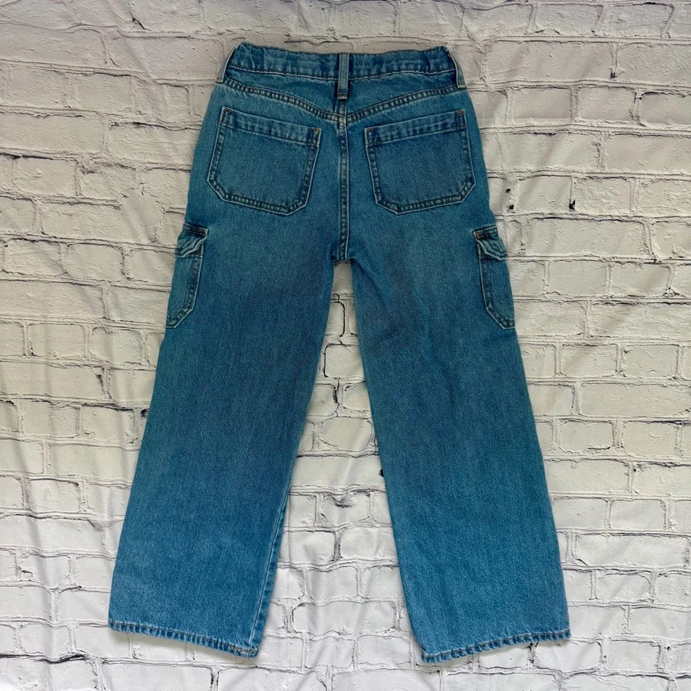 Old Navy Girls Light Baggy Wide Leg Jeans